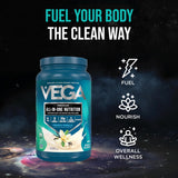 Vega etiqueta nutricional visible con ingredientes orgánicos claros