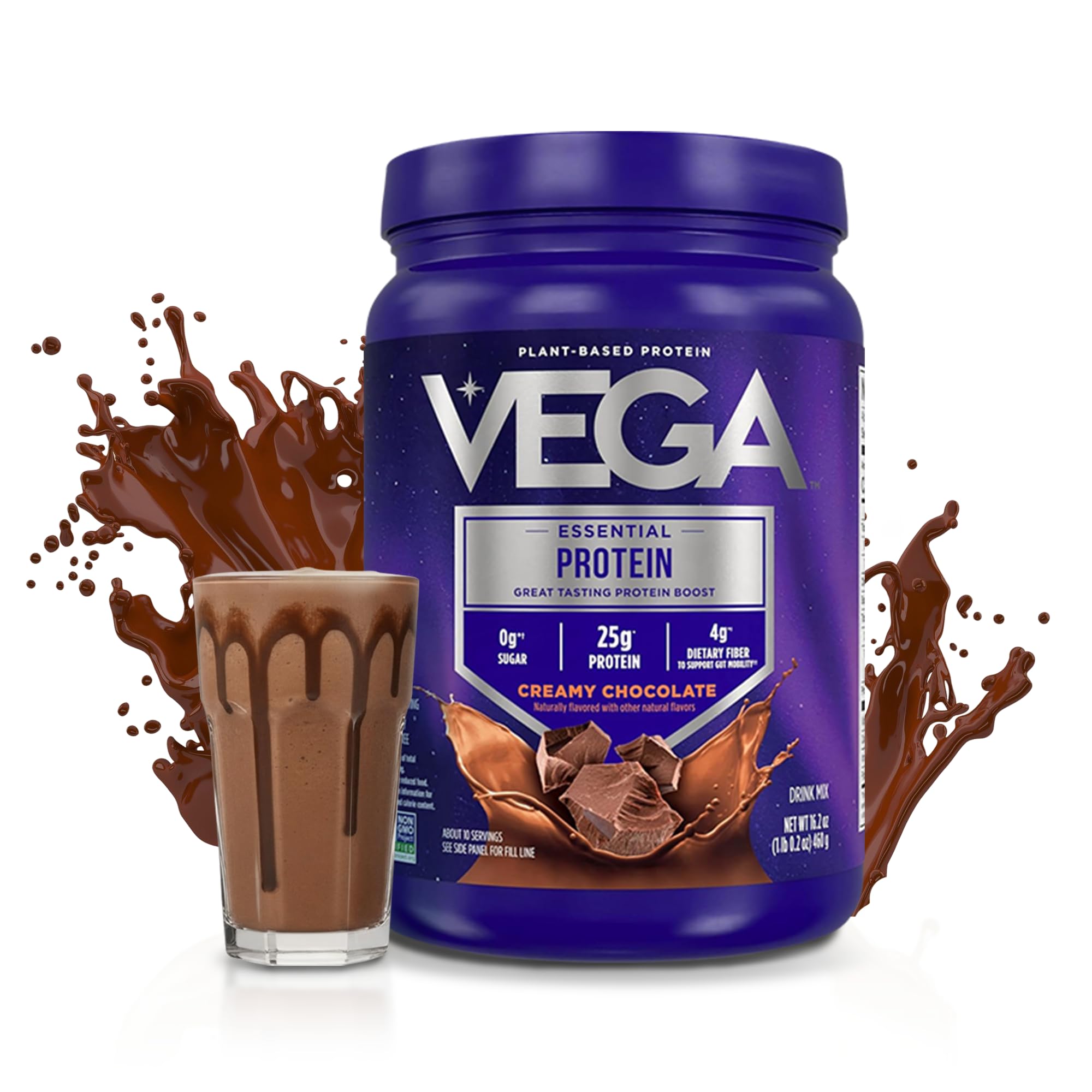 Vega textura del polvo cercana, mezcla suave y sin grumos