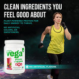 Vega batido en desayuno con fruta, incorpora proteínas y greens