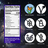 Vega ingredientes naturales juntos, comunica limpieza y transparencia