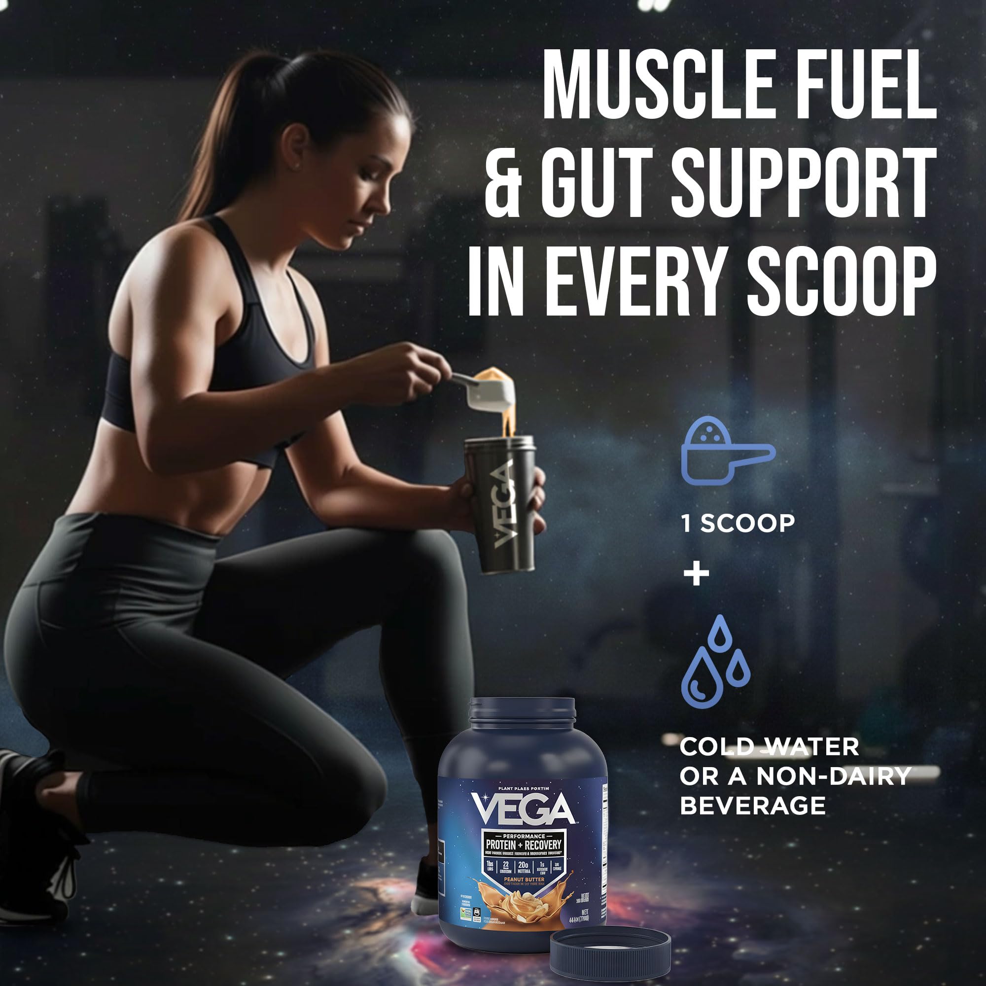 Vega lista de ingredientes limpia y sin lácteos para tranquilidad