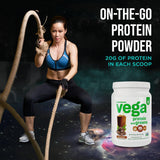 Vega polvo dentro de shaker, mezcla homogénea sin grumos