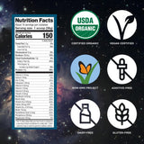 Vega polvo textura cerca, sin grumos y fácil de mezclar