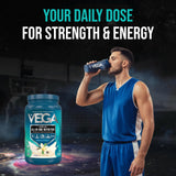 Vega porción servida con fruta para un smoothie nutritivo