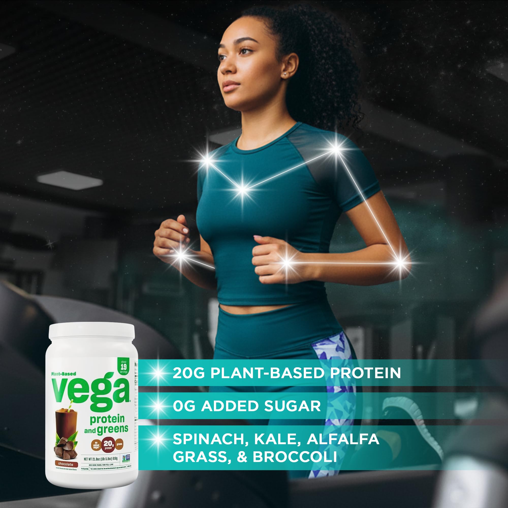 Vega batido de chocolate listo para beber energía post-entreno
