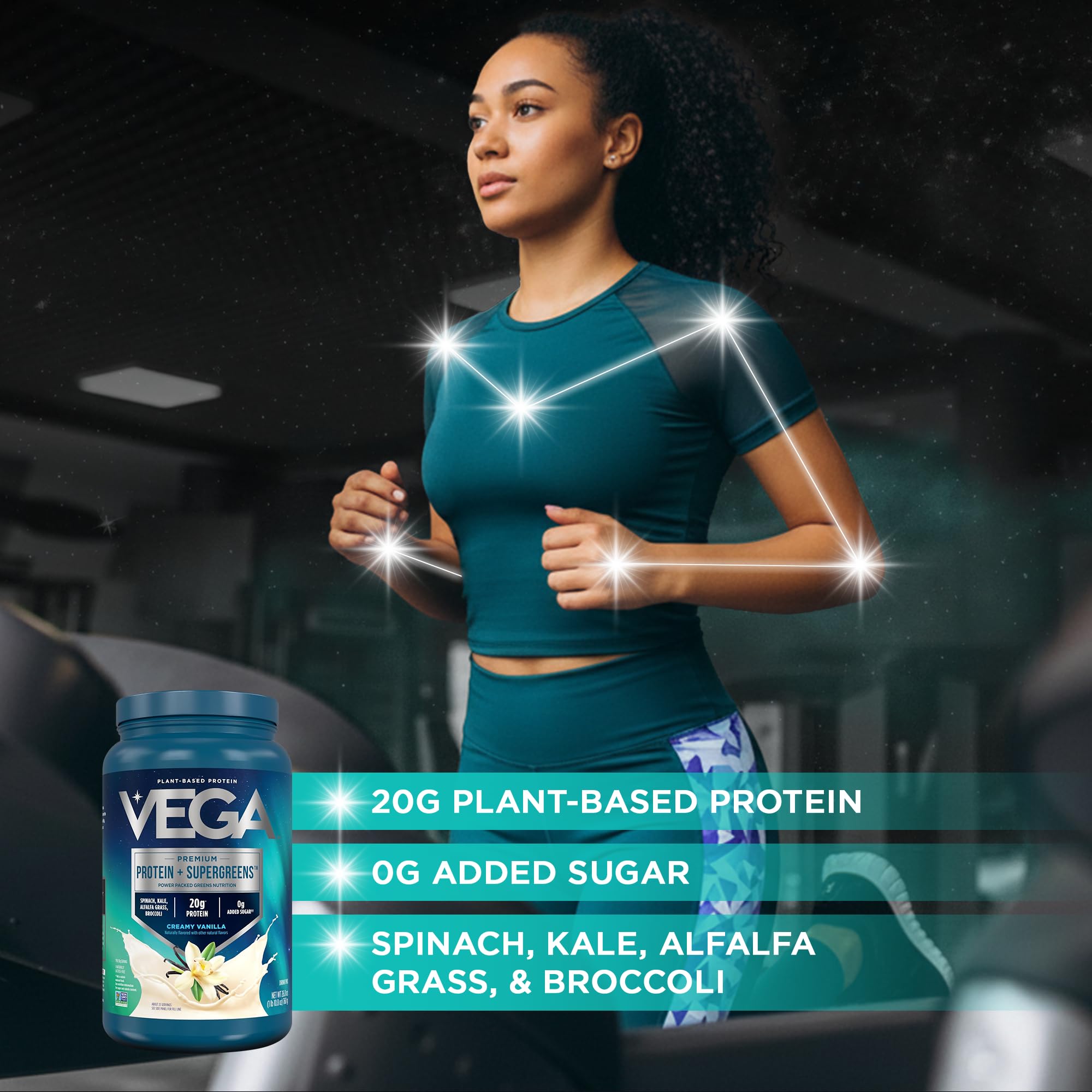Vega batido preparado en vaso listo para beber, opción rápida y nutritiva