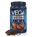 Vega envase frontal mostrando la marca y sabor chocolate para identificación rápida