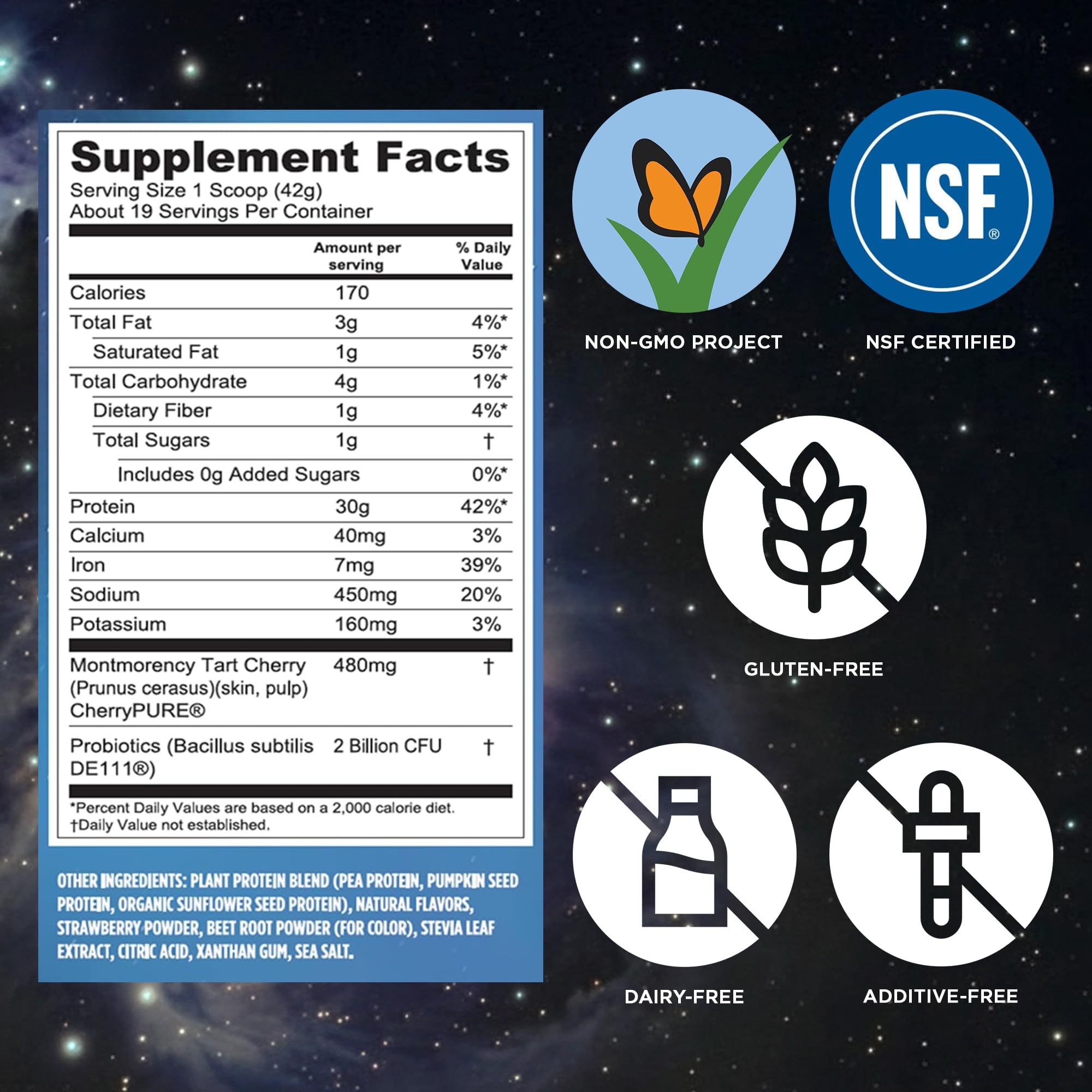 Vega scoop con 30 g de proteína por porción, medida exacta