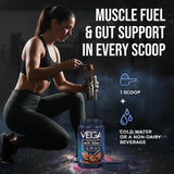 Vega pancakes proteicos hechos con el polvo, receta nutritiva