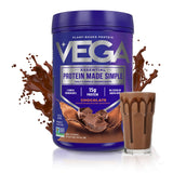Vega textura del polvo cerca que destaca mezclado sin grumos