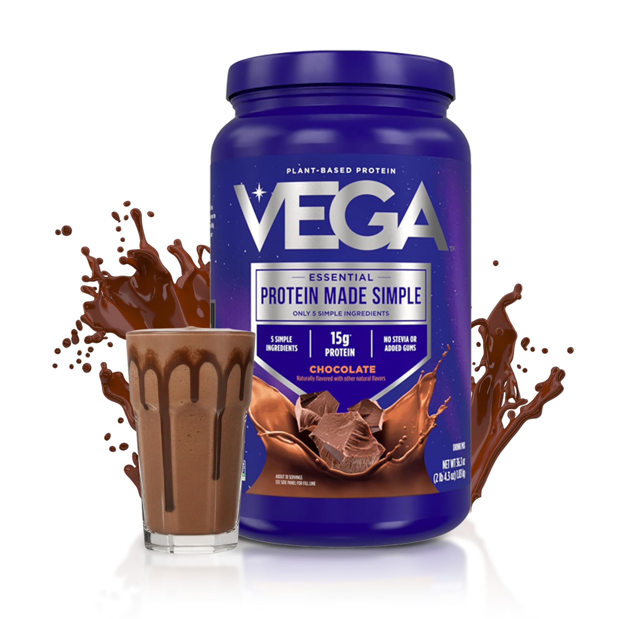 Vega textura del polvo en primer plano, mezcla suave y sin grumos