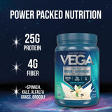 Vega vista cercana del polvo cremoso para mezcla fácil