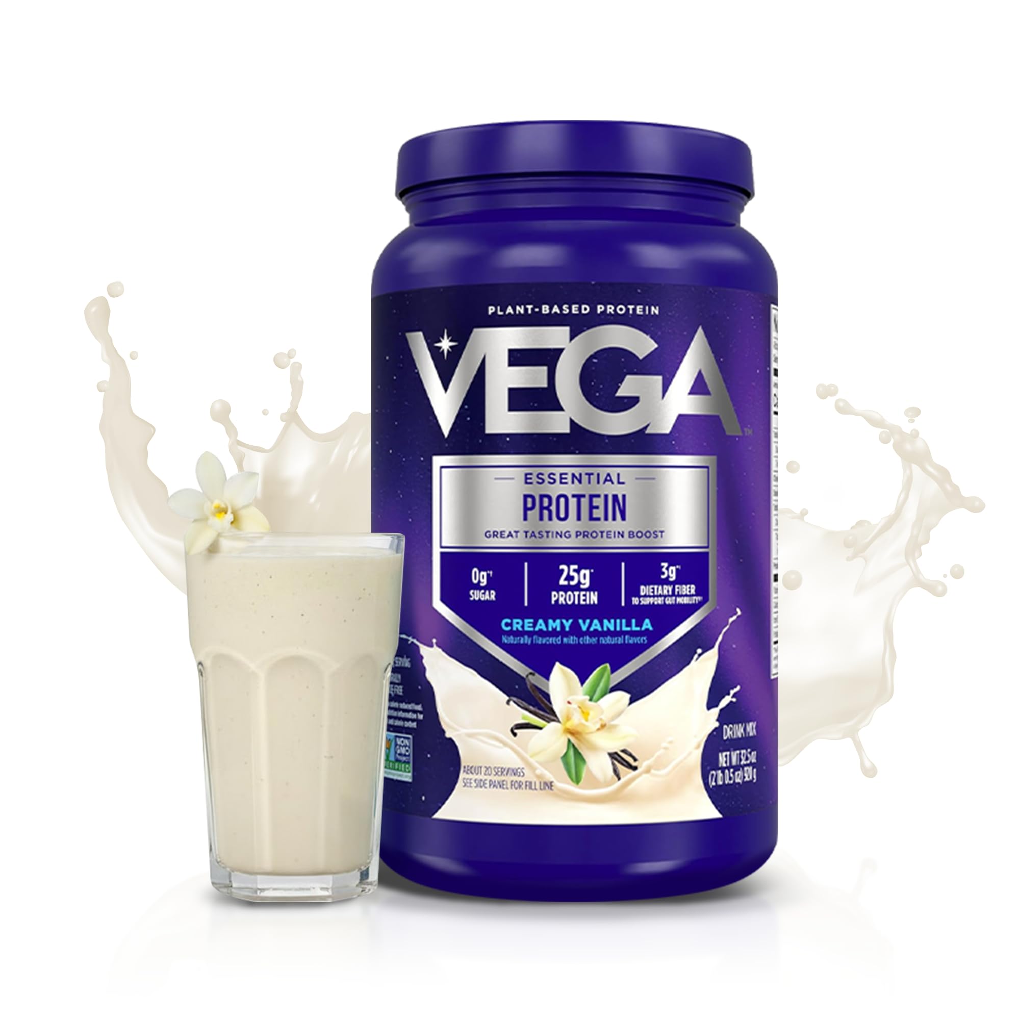 Vega textura del polvo vainilla sin grumos para mezcla suave