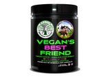 Vegan Brain Food frasco frente mostrando diseño y conveniencia