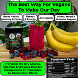 Vegan Brain Food ración medida con cuchara para dosificación precisa