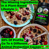 Vegan Brain Food polvo textura fina fácil de mezclar para energía