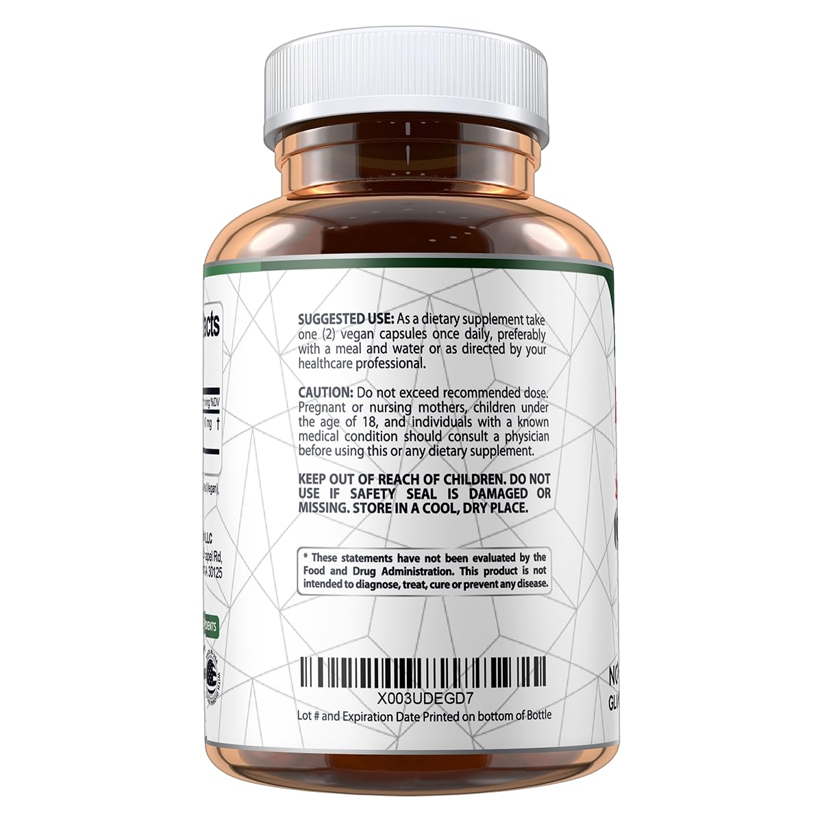 Vegan Labs cápsula de cerca mostrando textura vegana y pureza