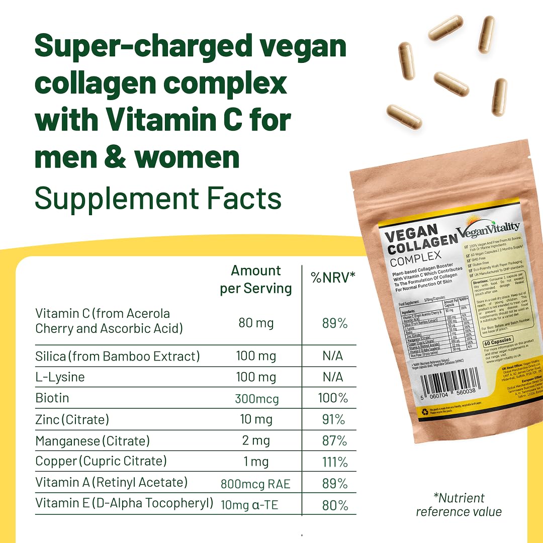 Vegan Vitality cápsula en primer plano destacando textura y calidad