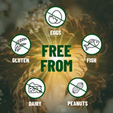 Vegan Vitality cápsula en mano para apreciar tamaño y conveniencia
