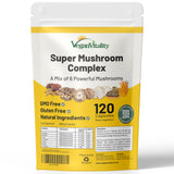 Vegan Vitality frente del envase mostrando 120 cápsulas y etiqueta clara