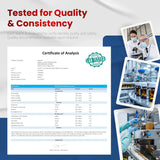 VEGATOT certificado de laboratorio simbolizando pruebas de pureza