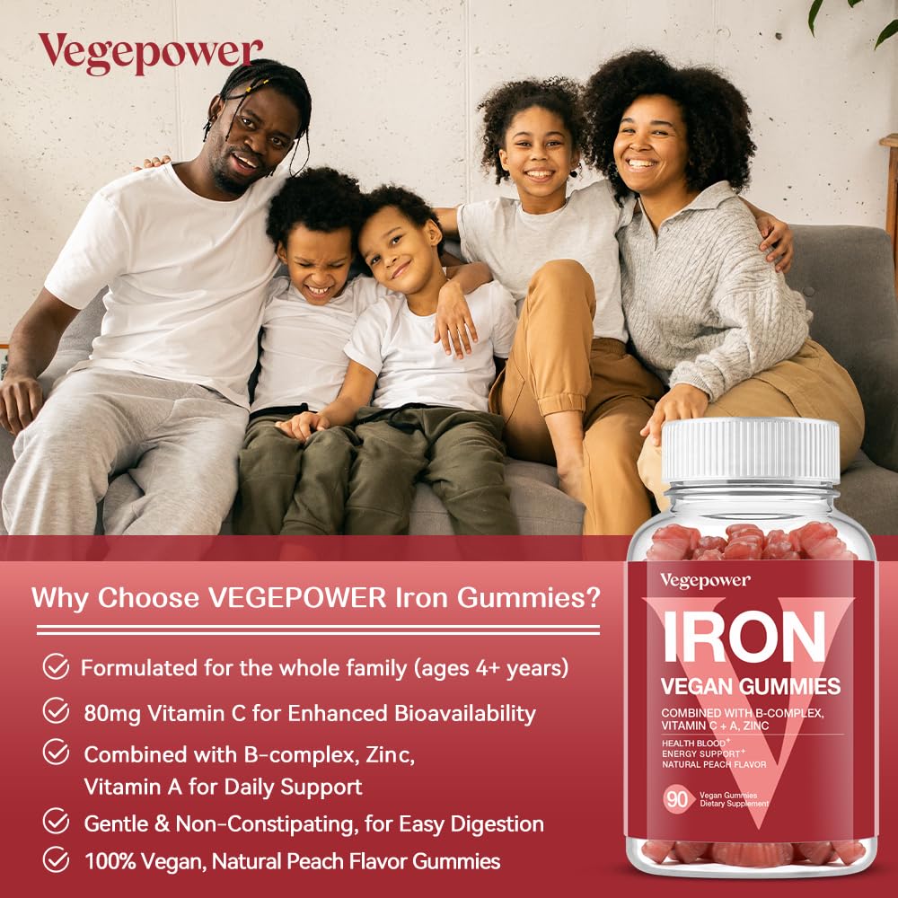 VEGEPOWER envase abierto mostrando gominolas listas para tomar