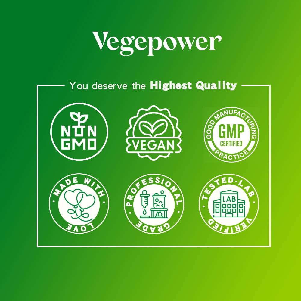 VEGEPOWER comparación de tamaño de tabletas junto a un monedero práctico