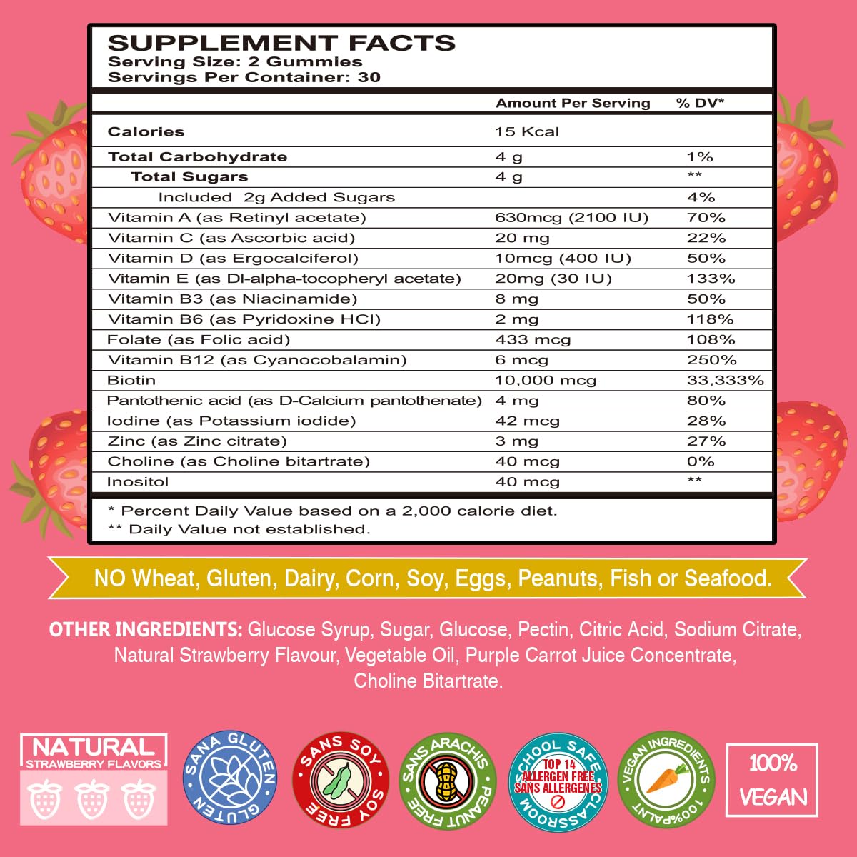 VEGEPOWER etiqueta con ingredientes y dosis para transparencia informativa