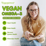 VEGEPOWER frasco abierto con cápsulas ordenadas listo para uso diario