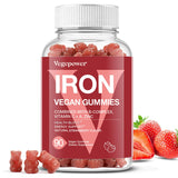 VEGEPOWER envase frontal sabor fresa muestra beneficios energéticos
