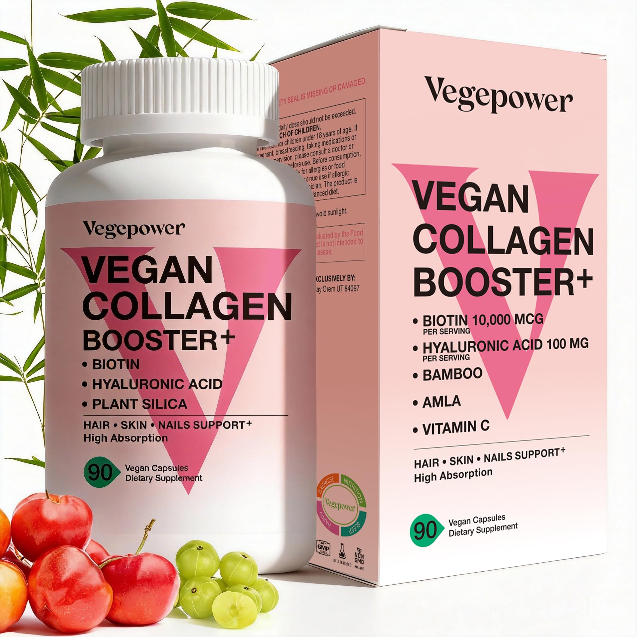 VEGEPOWER vista frontal del envase que muestra información esencial