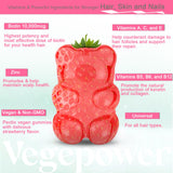 VEGEPOWER gominola en mano mostrando tamaño y facilidad de consumo