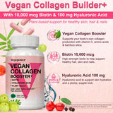 VEGEPOWER frasco junto a objetos para comparar tamaño real