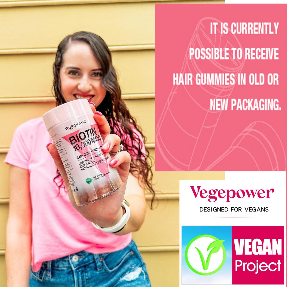 VEGEPOWER gominolas en bolso destacando comodidad para viajes