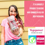 VEGEPOWER gominolas en bolso destacando comodidad para viajes