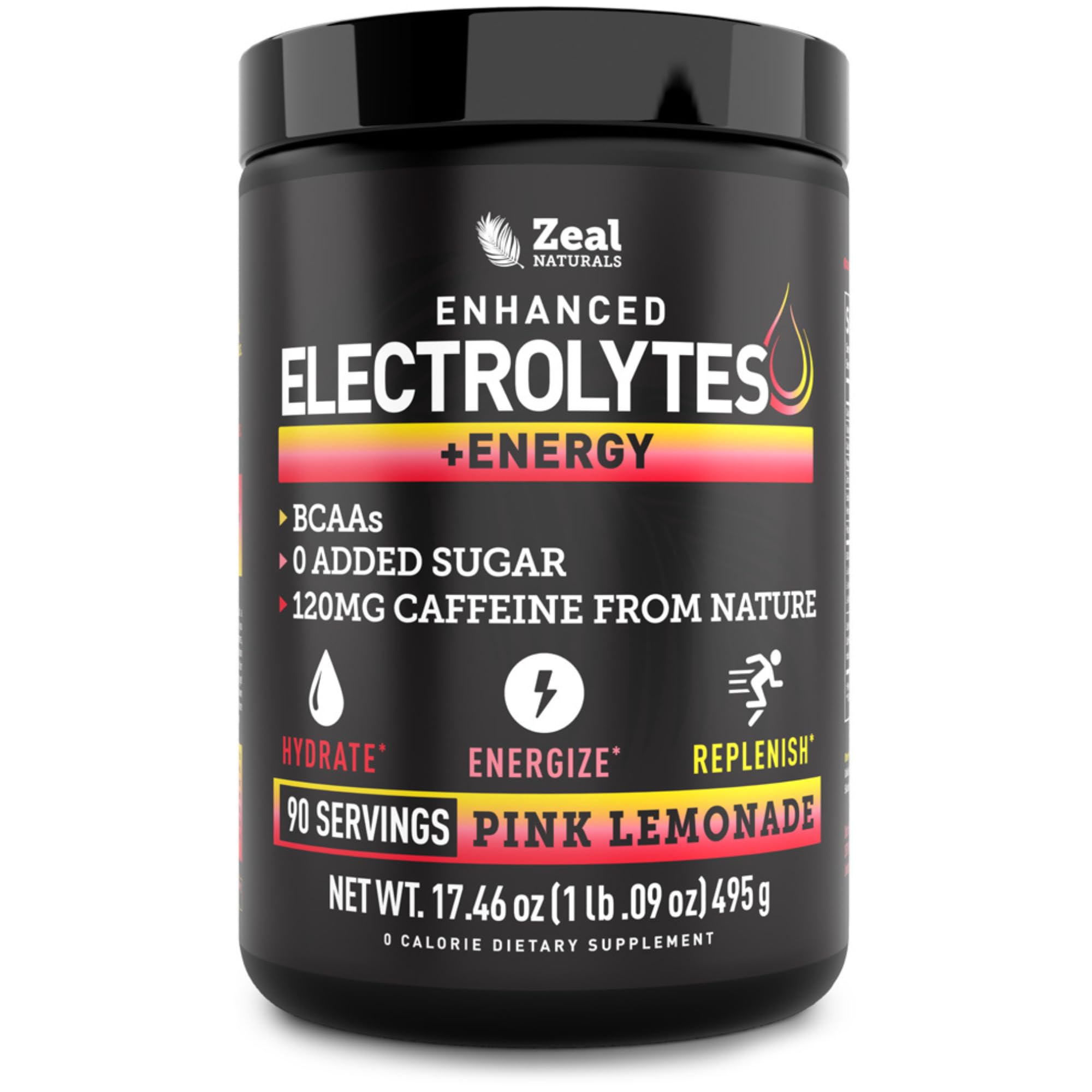 Véla envase frontal Pink Lemonade mostrando diseño y beneficios visibles