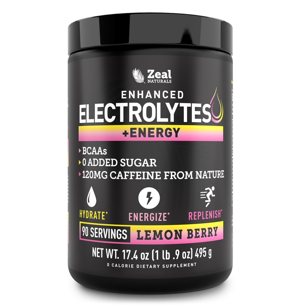 Véla envase frontal Lemon Berry mostrando beneficios de energía y electrolitos