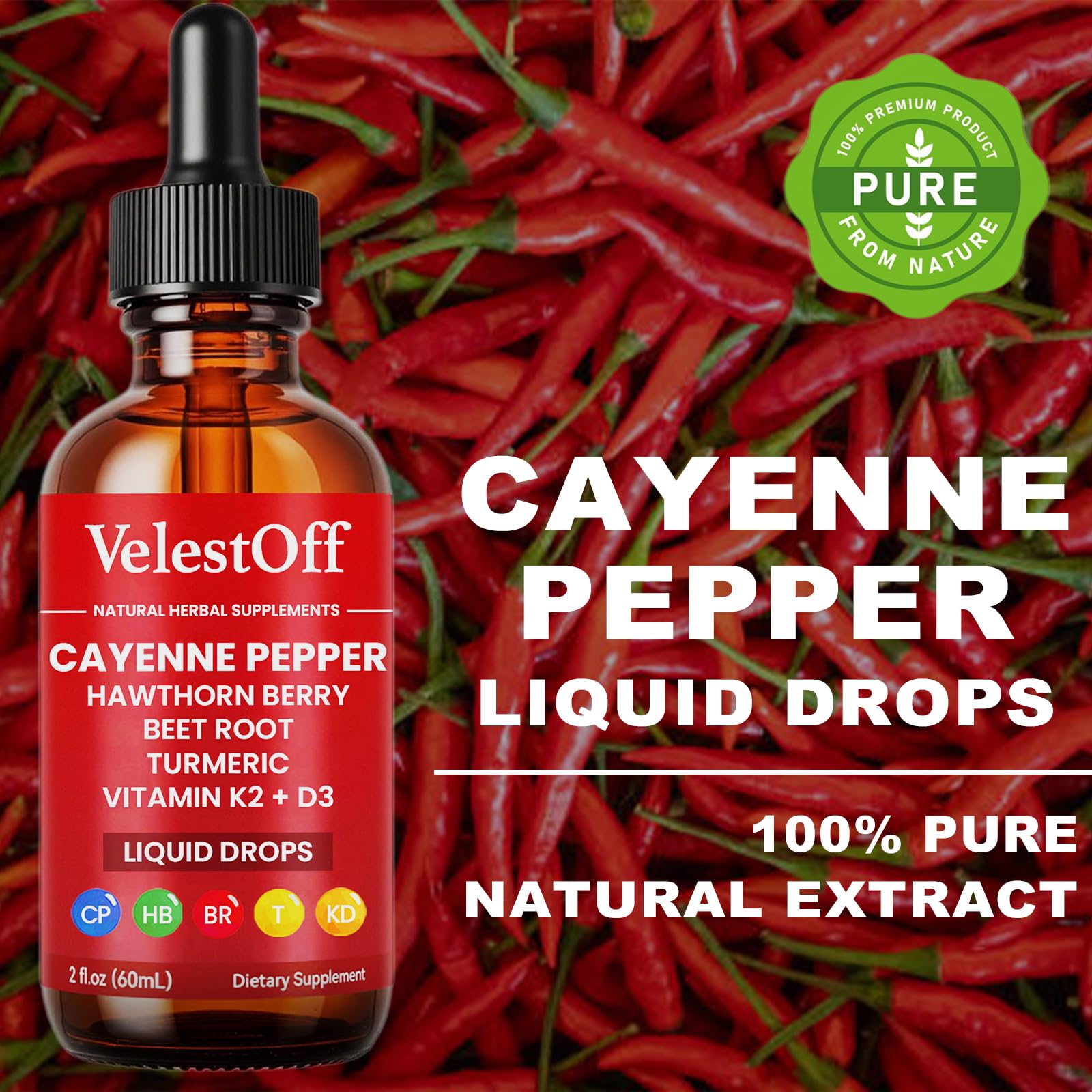 Velestoff etiqueta con lista de ingredientes visibles y beneficios