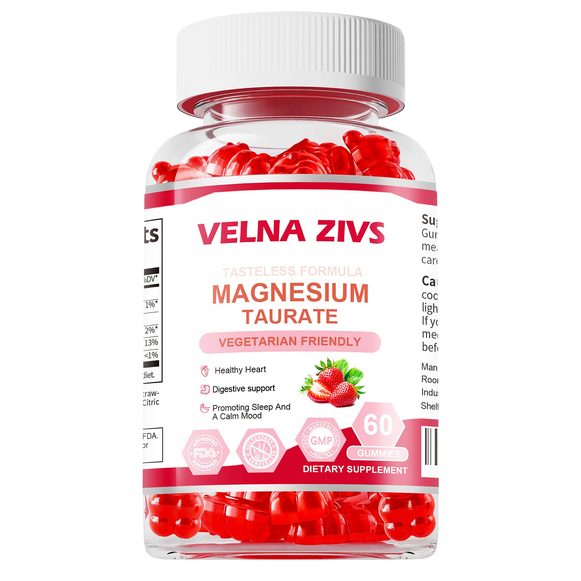Velna zivs empaque frontal claro mostrando 60 gominolas y beneficios