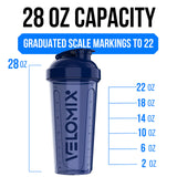 VELOMIX cuerpo transparente con escala hasta 22 oz para dosificación precisa
