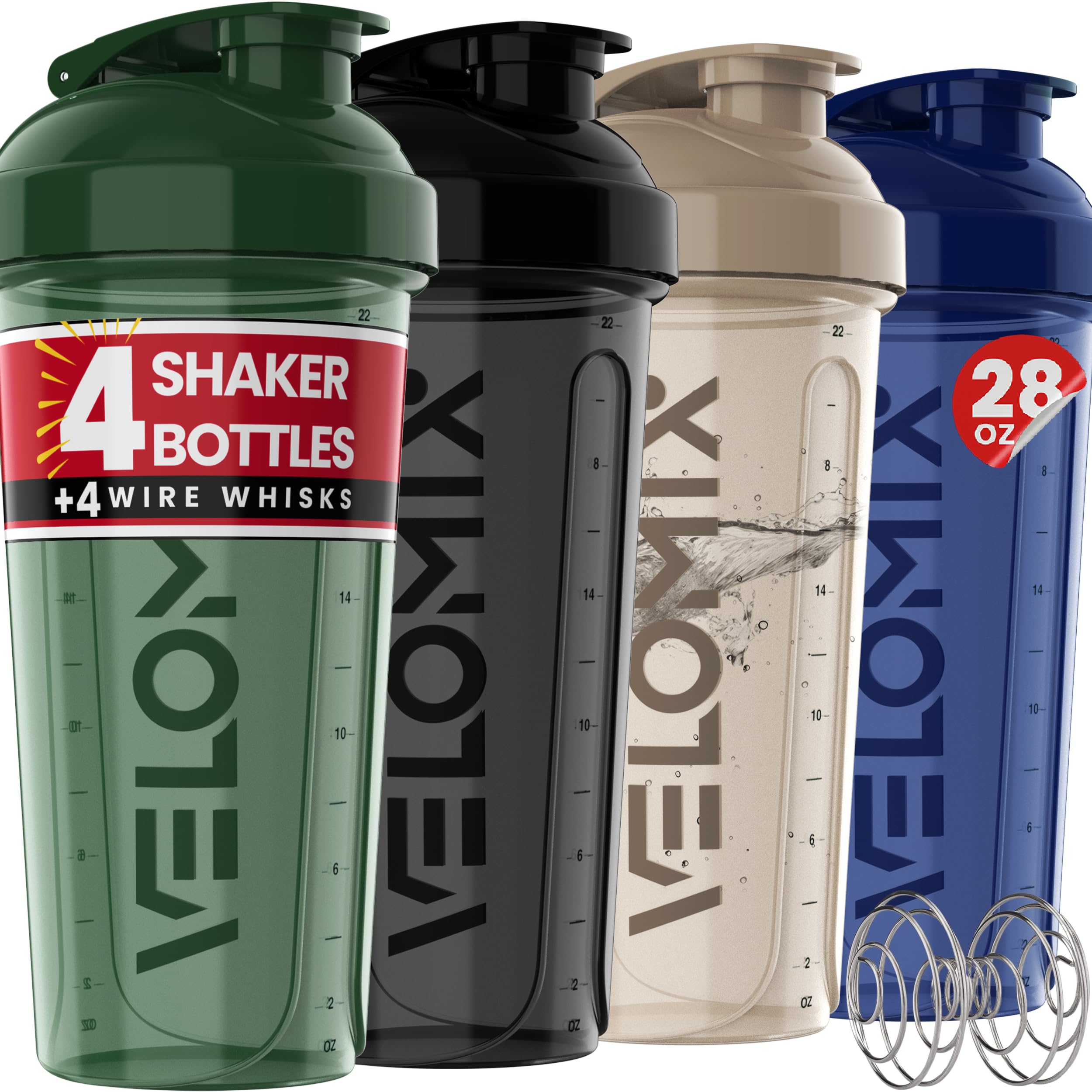 VELOMIX pack de 4 copas Forest Edge frente mostrando diseño y color