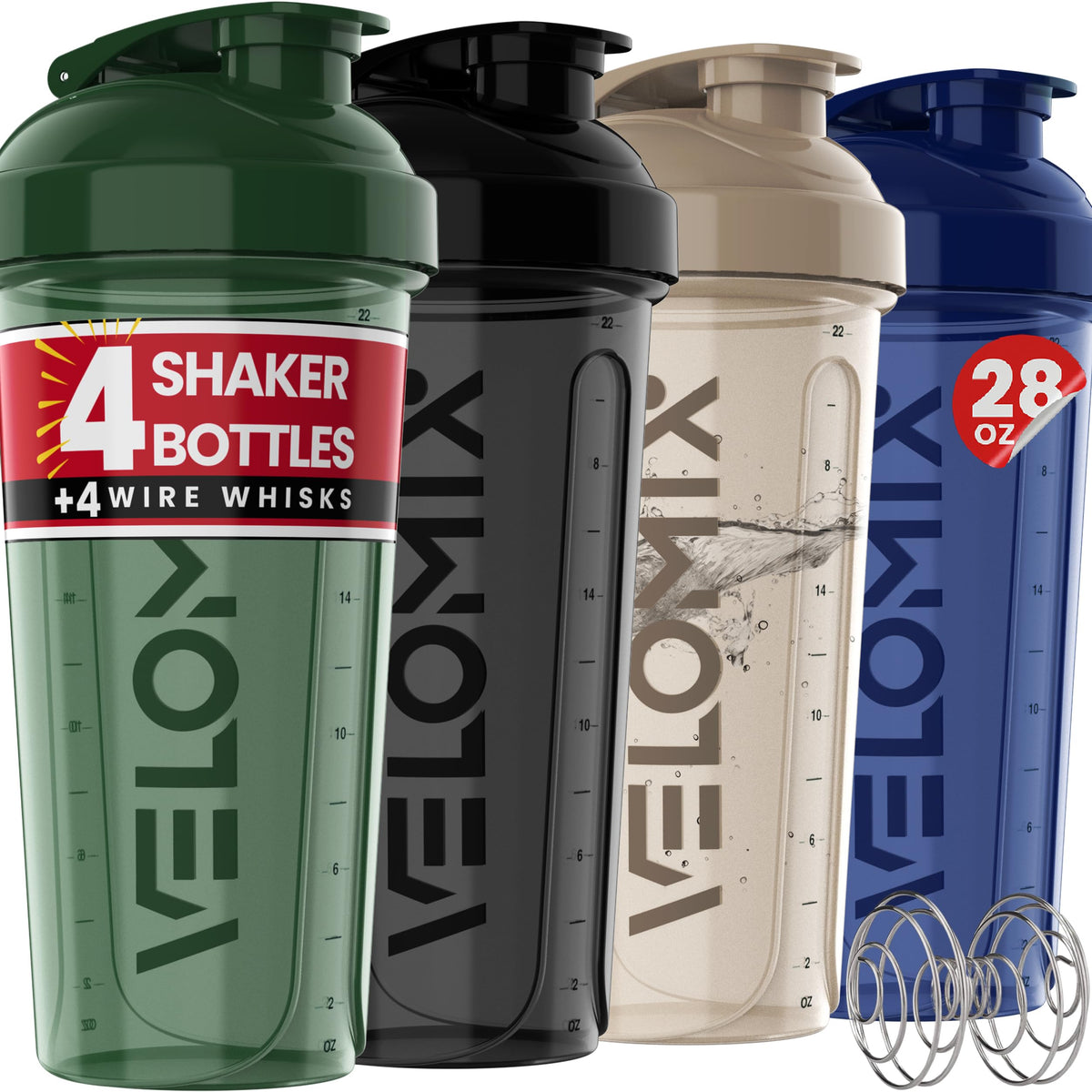 VELOMIX pack de 4 copas Forest Edge frente mostrando diseño y color