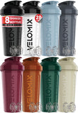 VELOMIX frontal de la botella negra mostrando diseño y capacidad