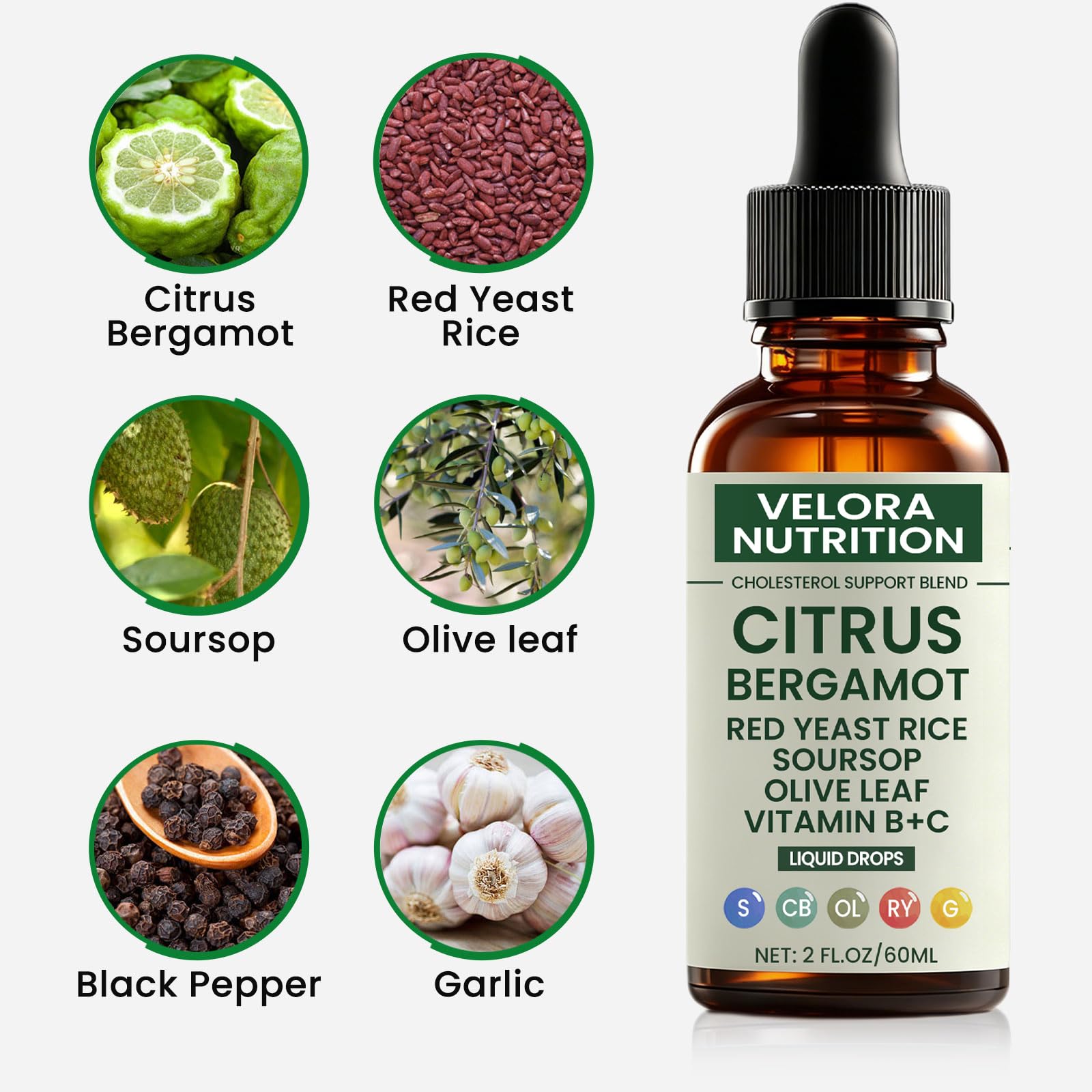 Velora Nutrition gotas en cuentagotas demostrando textura y absorción rápida