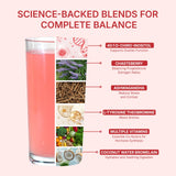Veltracha mezcla disuelta en vaso, evidencia sabor refrescante y sin grumos