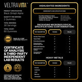 VeltraVita producto en escena deportiva sugiriendo energía y recuperación