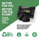 VeltraVita resina de shilajit en polvo en acercamiento para enfatizar pureza