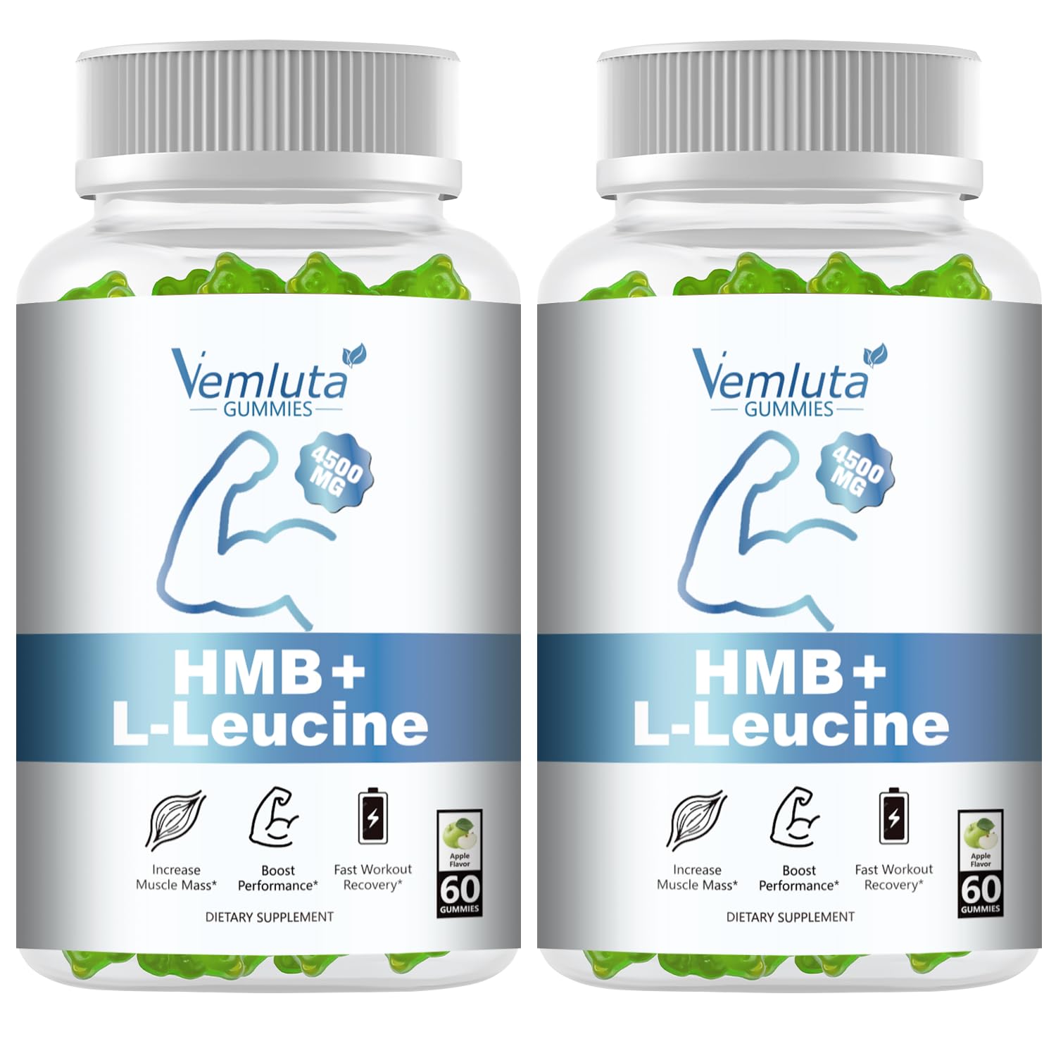 Vemluta envase frontal mostrando 120 gominolas y beneficios prácticos