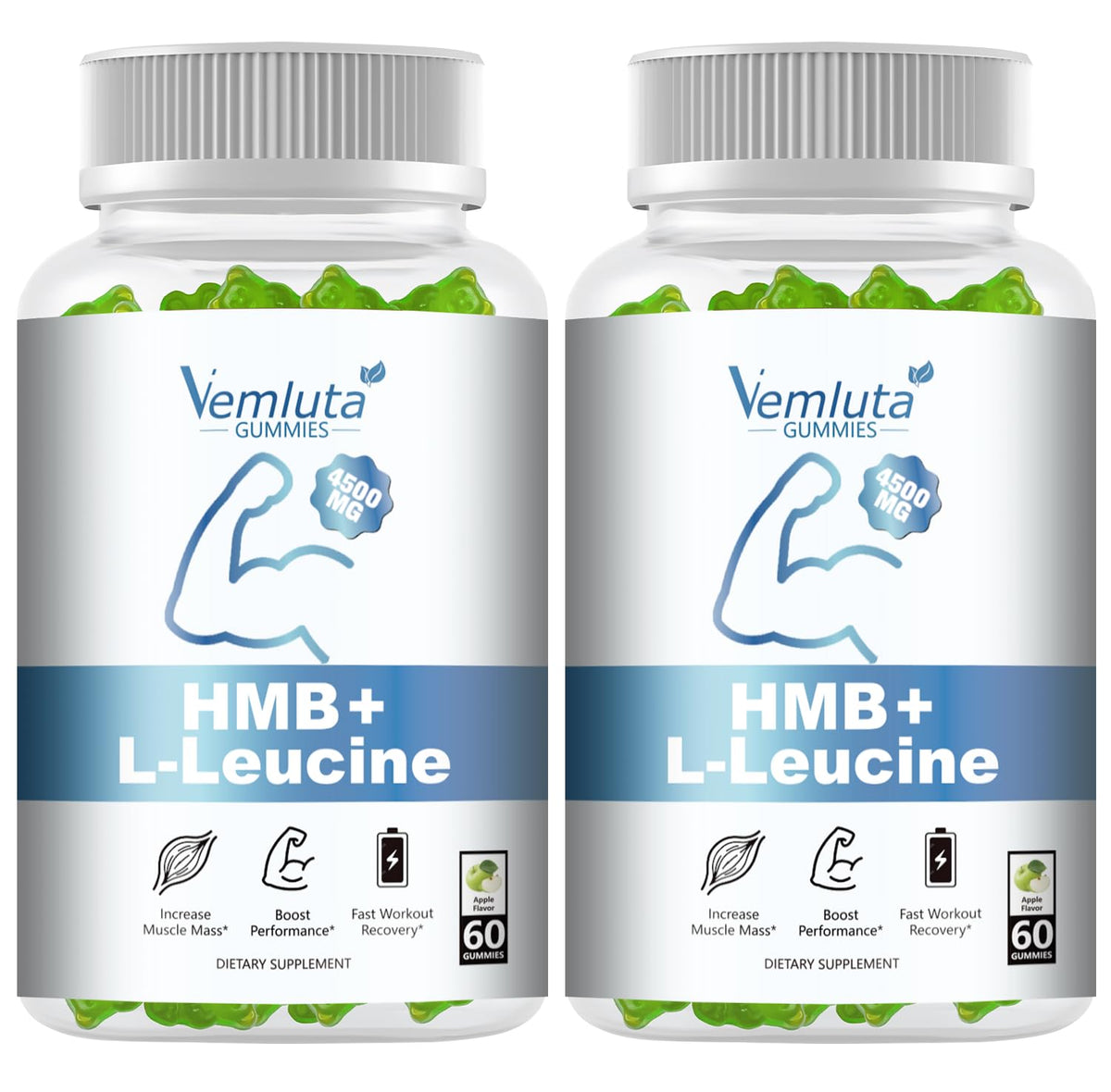 Vemluta envase frontal mostrando 120 gominolas y beneficios prácticos
