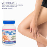 Venoflash en rutina matutina, imagen lifestyle que sugiere bienestar diario